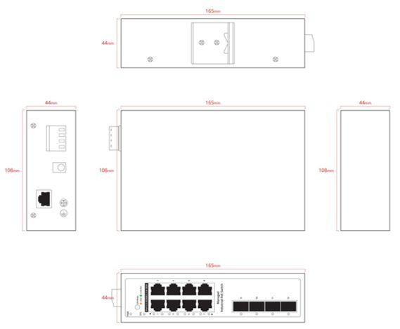 Produktbild Ernitec 12-port 1000Mbps Industrial (12 Ports)