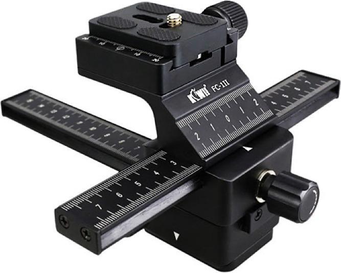 Image du produit JJC Kiwi FC-1II Plateau macro à 2 axes gradués (Poignée pivotante)