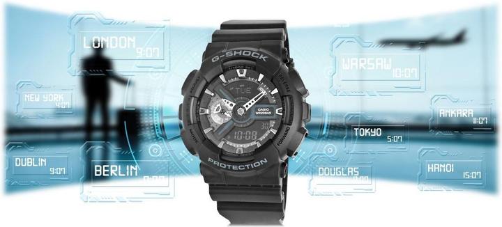 Immagine prodotto G-Shock Ga-110 (Orologio da polso analogico, Orologio digitale, 55 mm)
