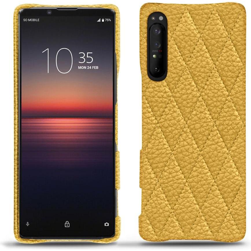 Noreve Lederschutzhülle (Sony Xperia 1 II), Smartphone Hülle, Orange