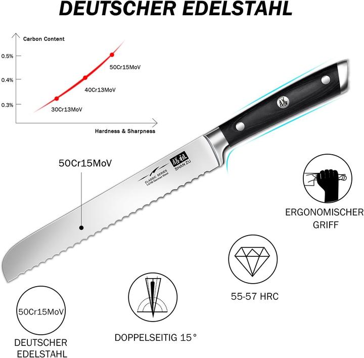 Produktbild Shan Zu Brotmesser (20.30 cm)