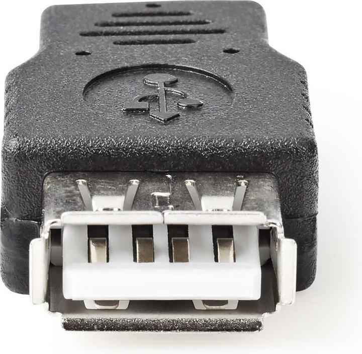 Productafbeelding Nedis USB Micro-B Adapter | USB 2.0 | USB Micro-B mannelijk | USB-A vrouwelijk | 480 Mbps | Vernikkeld | P (USB-A)