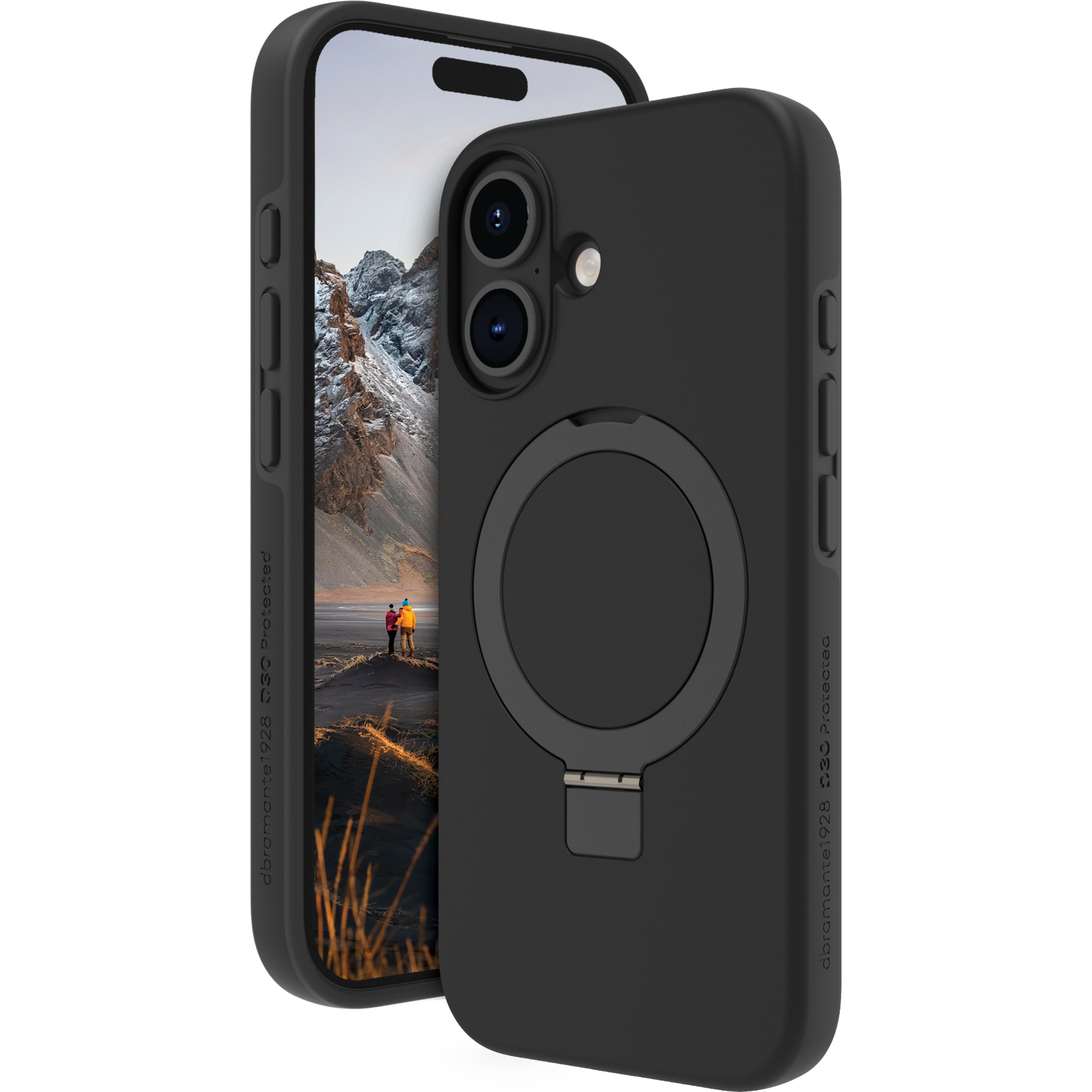dbramante1928 Iceland Ultra D3O Kickstand (Apple iPhone 16), Smartphone Hülle, Schwarz