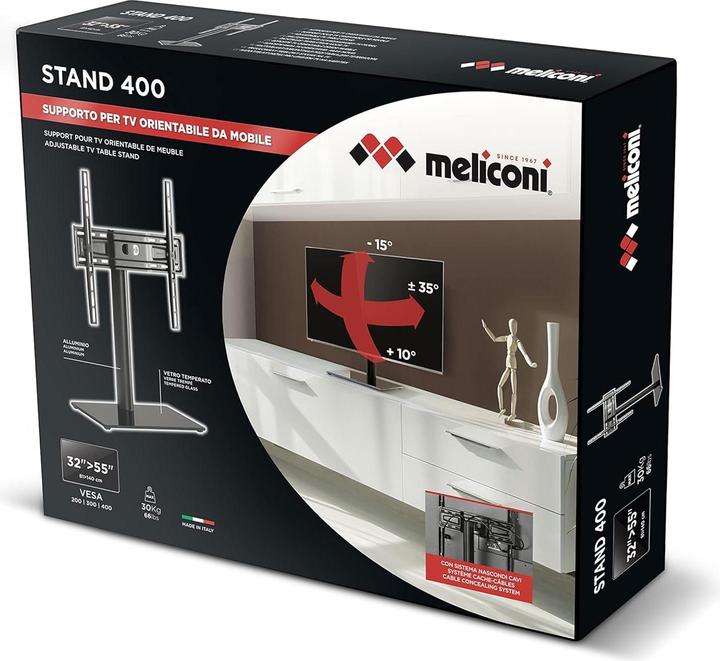 Immagine prodotto Meliconi 635093 139,7 cm (55) Zwart (55", 30 kg)