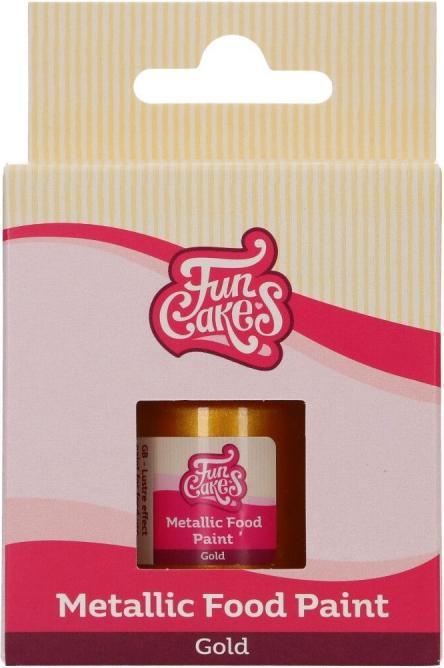 Produktbild FunCakes Metallic Lebensmittelfarbe Gold, 30ml (3 cl)
