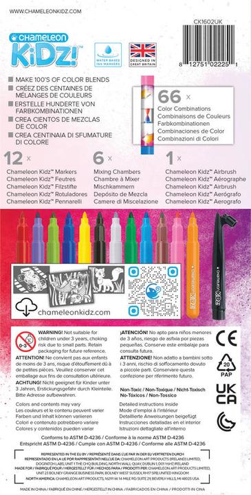 Produktbild Chameleon Airbrush Blend & Spray Set 12 Marker (Mehrfarbig, 12 x)