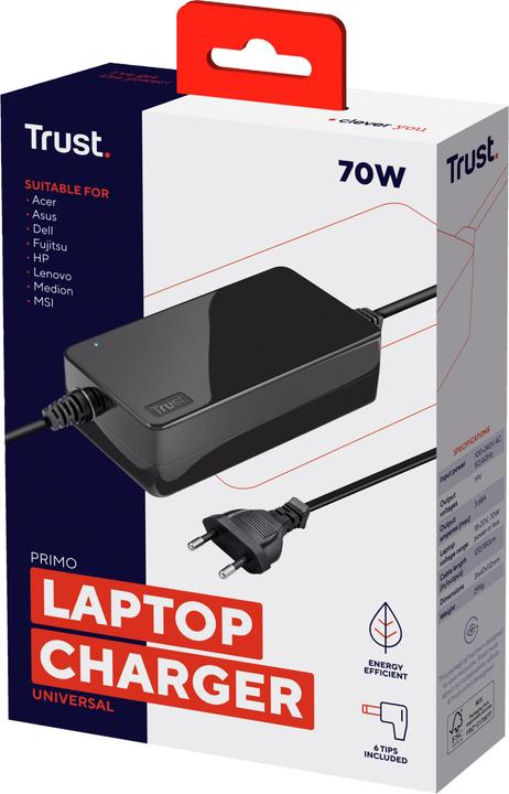 Produktbild Trust Primo 70W-19V Ladegerät (70 W)