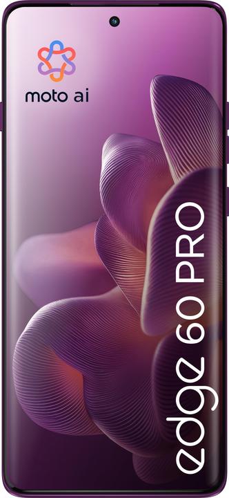Produktbild Motorola Edge 60 Pro (512 GB, Pantone Sparkling Grape, 6.67", Dual SIM, 5G)