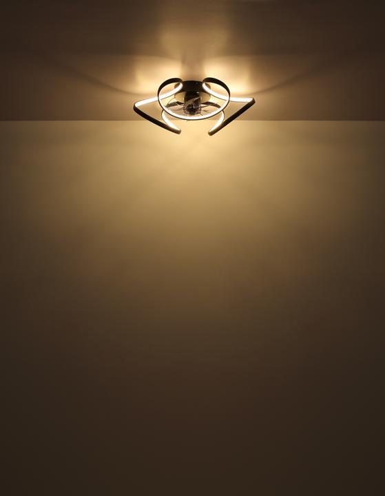 Produktbild Globo Deckenventilator Leonhard schwarz LED (54 dB)