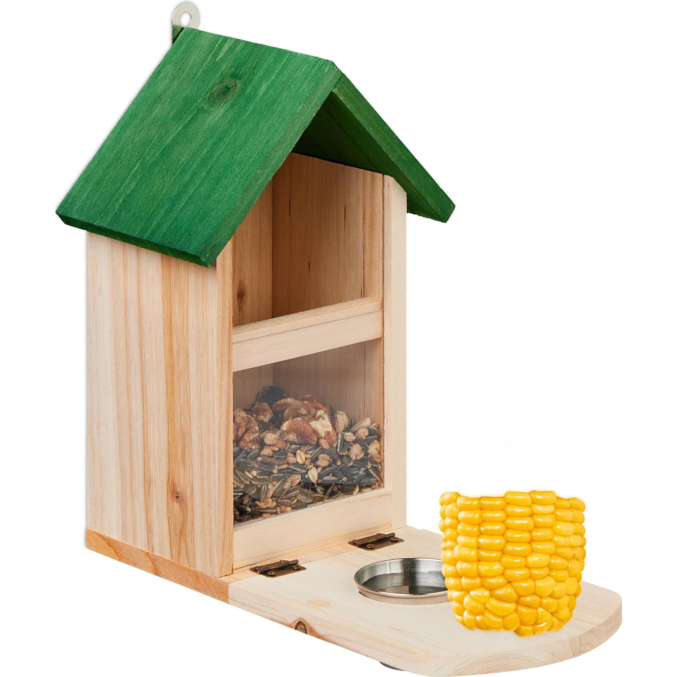 Relaxdays Eichhörnchenfutterhaus, Vogelhaus