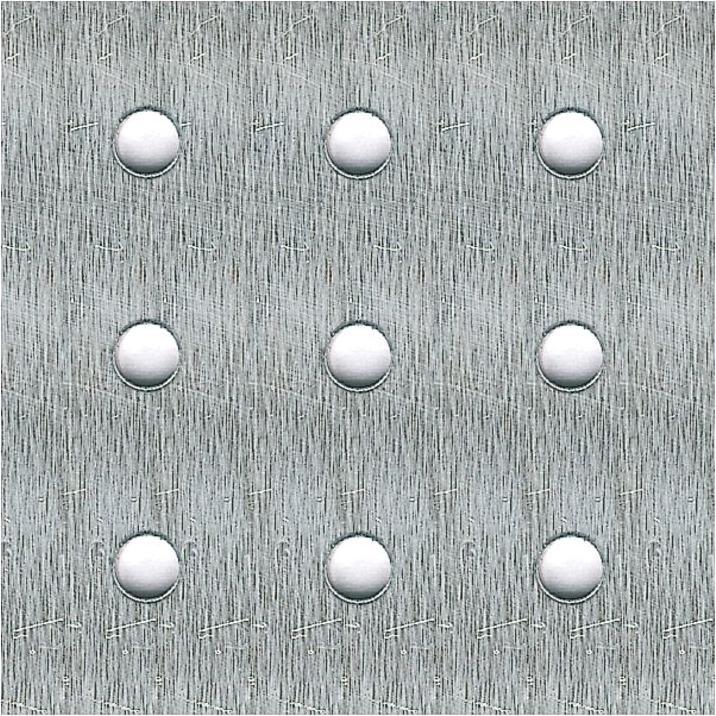 Alfer Lamiera forata rotonda in alluminio da 1,5 mm (1000 mm, 600 mm, 1.50 mm)