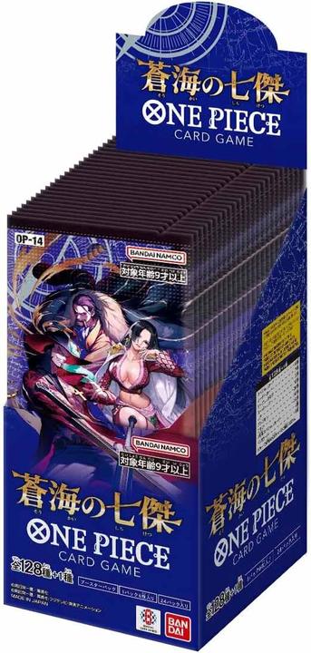 Actual product image Bandai One Piece - JCC - Booster - OP-14 - "Shichibukai" - Japanese (Japanese, Booster display)