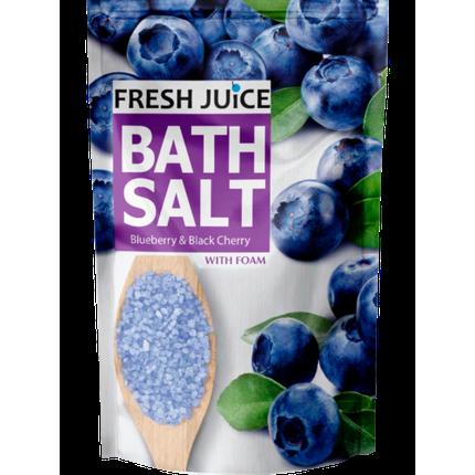Fresh Blueberry & Black Cherry Bath Salt with Rich Minerals and Foam 500g (Badeperlen)