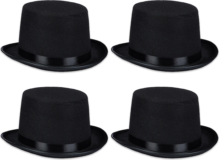 Immagine prodotto Relaxdays 4x cappello a cilindro