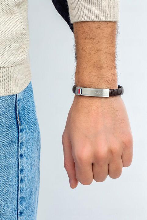 Produktbild Tommy Hilfiger Flat Braided Armband (19 cm, Leder)