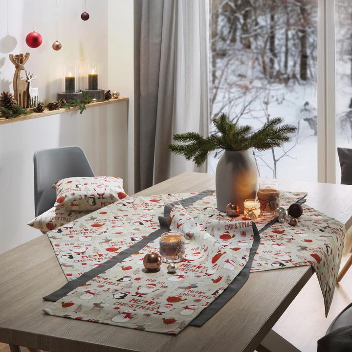 Actual product image Erwin Müller Merry Christmas" table runner (150 x 50 cm)