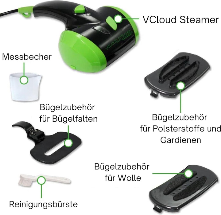 Actual product image Best direct V Cloud Steamer (1000 W, 15 g/min)