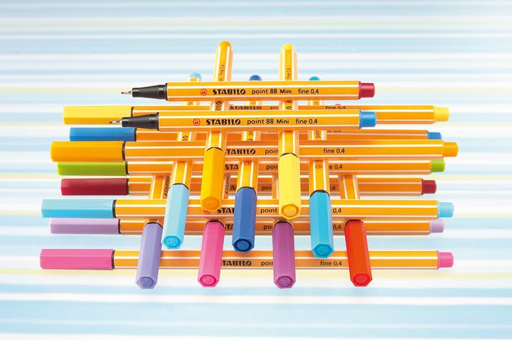 Produktbild STABILO Point 88 (Neongelb, Neonpink, Neonorange, Neonrot, Neongrün, 10 x)