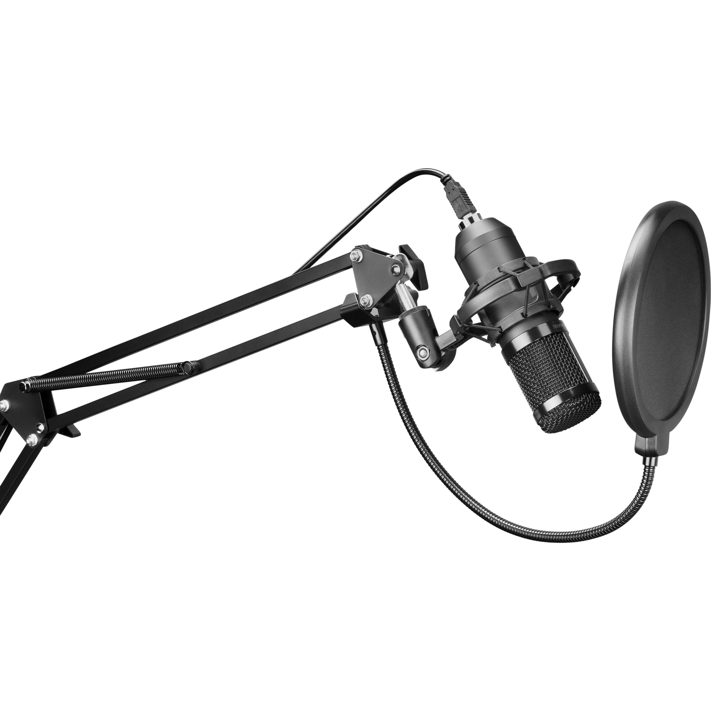 Thumbnail - Mars Gaming Microphone MMicPro avec bras de montage (Noir), Mikrofon