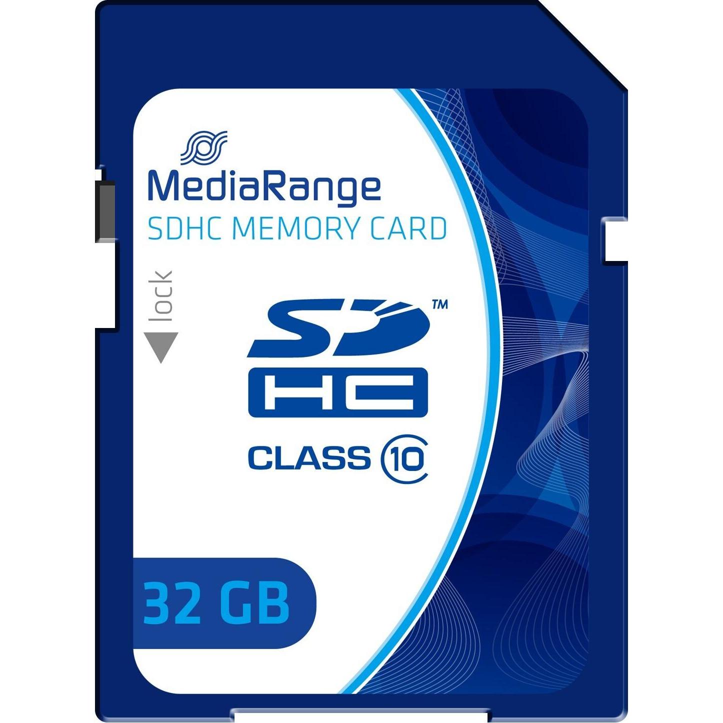 MediaRange MR964 (32 GB, microSDHC, U1), Scheda di memoria, Blu