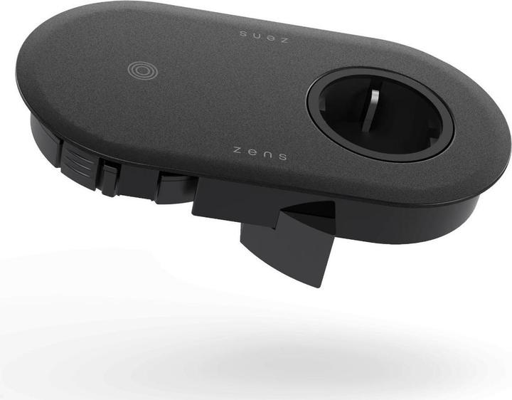 Zens PuK Combi ZEPC01B mit Qi-Ladefunktion und Steckdose, schwarz (5 W)