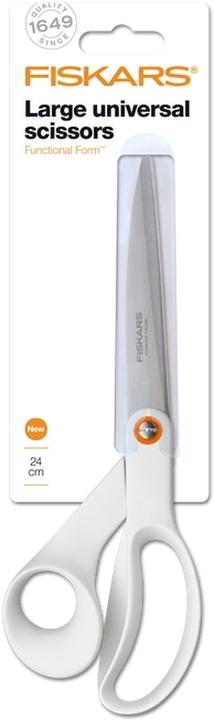 Actual product image Fiskars 1020414 Universal scissors, 24cm, white (24 cm)