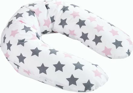 Housse pour coussin d’allaitement 9897 rose Stars (190 cm)
