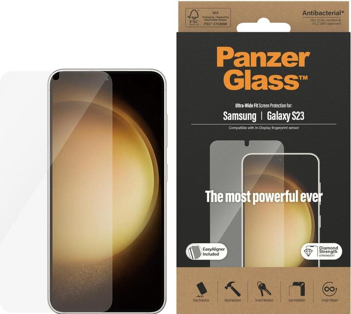 Actual product image PanzerGlass Ultra Wide (1 pcs., Samsung Galaxy S23)
