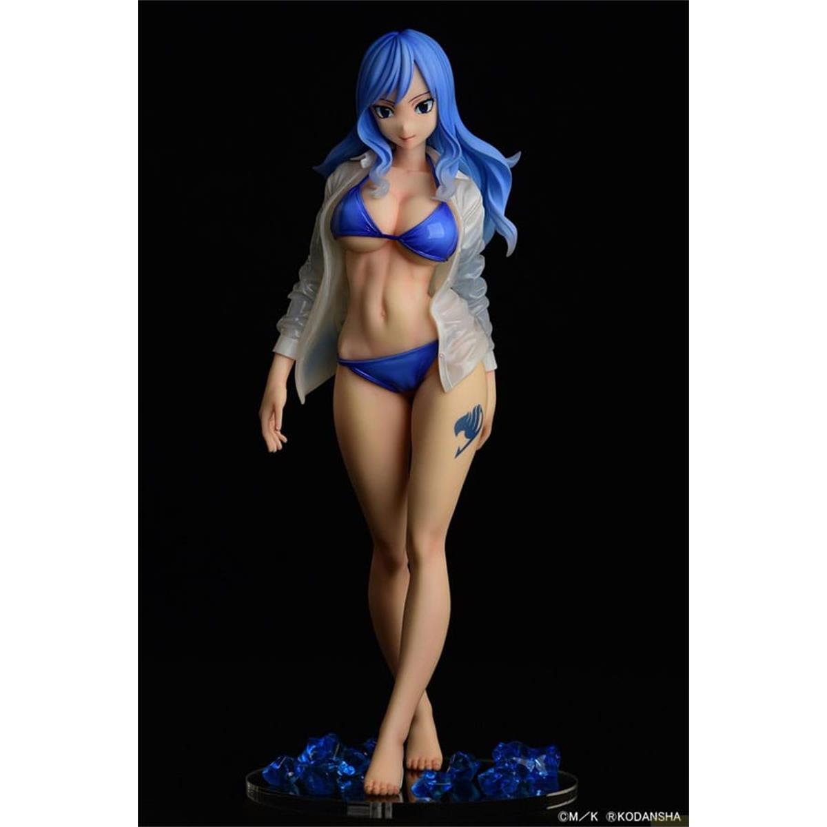 Orca Fairy Tail Statue 1/6 Jubia Lokser Gravure Stylesee-through wet shirt 25 cm