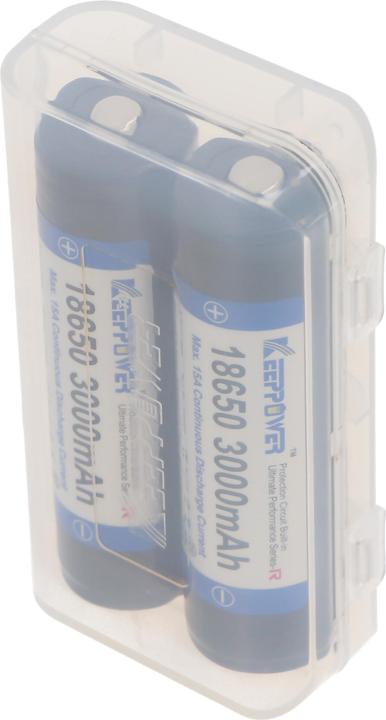 Actual product image Keeppower 18650 3000mAh 3,6V - 3,7V 69x18,85mm Li-Ion-Akku PCB geschützt (1 pcs., 18650, 3000 mAh)