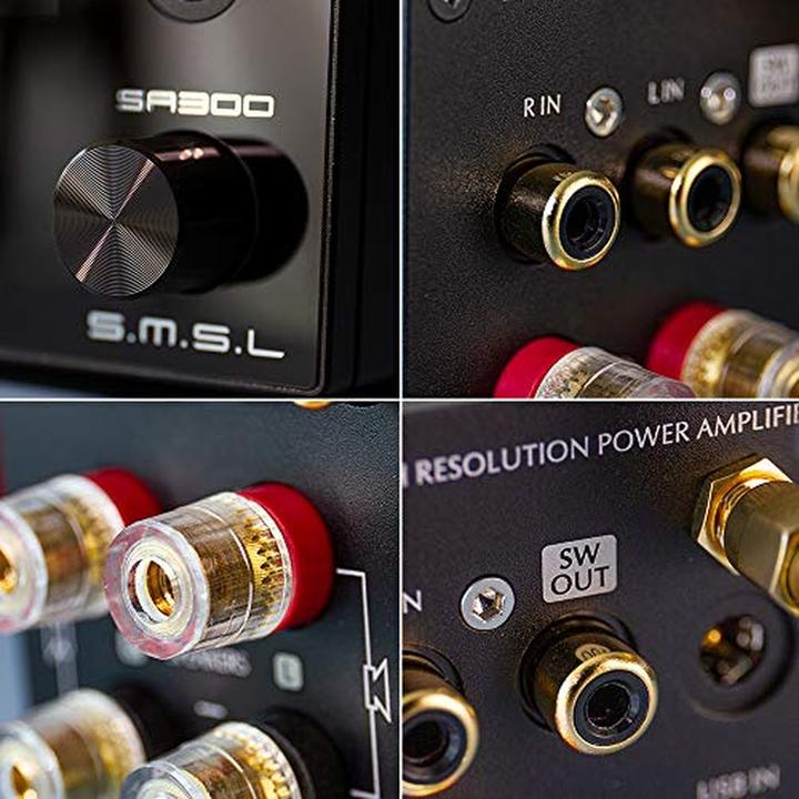 Actual product image SMSL Audio SMSL SMSL SA300 Black Amplifier Class D Bluetooth Sub (Amplifier)
