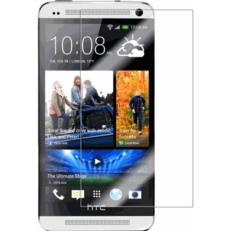Screenguard HTC One M7 Panzerglas Schutzfolie Case Friendly Design (HTC One M7), Smartphone Schutzfolie, Transparent