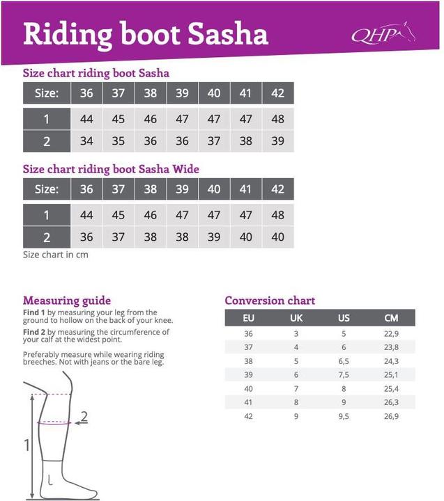 Produktbild Qhp Reitstiefel Sasha (38)