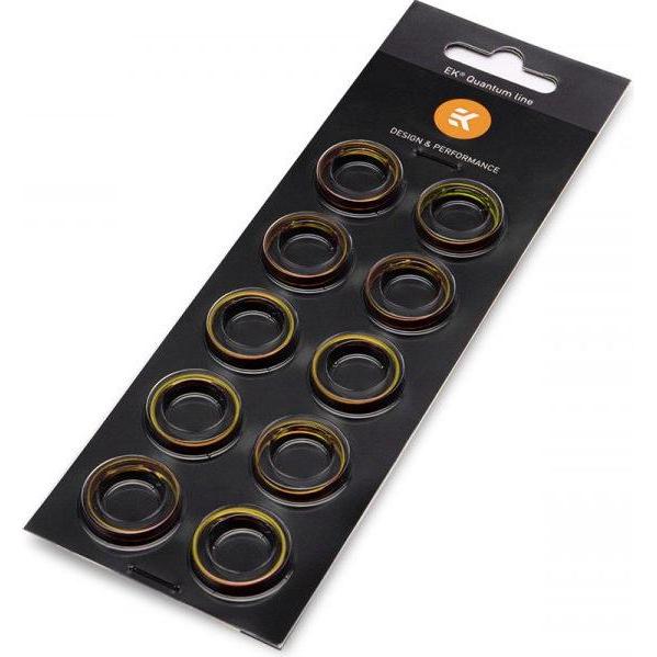 EKWB EK-Torque HTC-16 Farbring - 10er Pack, Wasserkühlung Anschluss, Gold