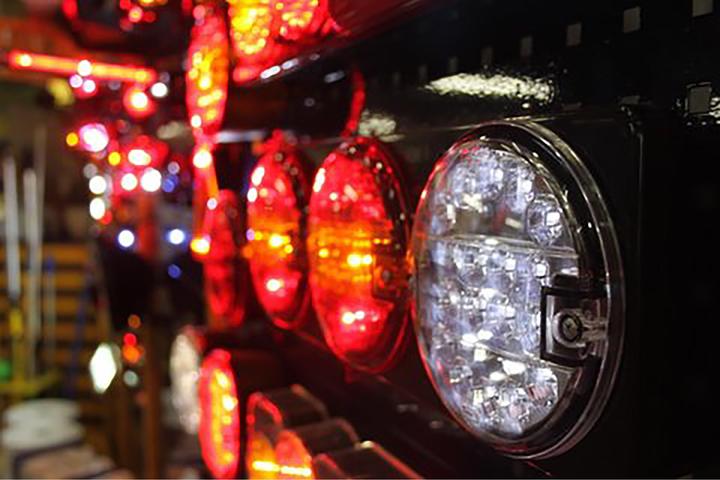 Actual product image Benson Rear light lorries round LED 140 mm