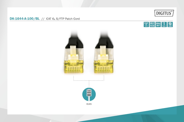 Produktbild Digitus Netzwerkkabel (S/FTP, CAT6a, 10 m)
