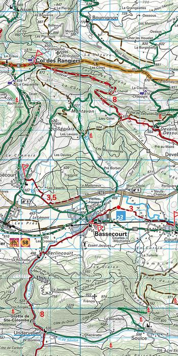 Actual product image Bike map Jura-Delsberg-Biel