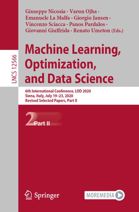 Produktbild Machine Learning, Optimization, and Data Science (Englisch, 2021)