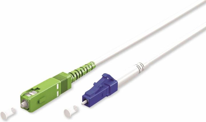 Produktbild Goobay Glasfaserkabel FTTH, Singlemode OS2 White, weiss Simplex, 20 m (20 m)