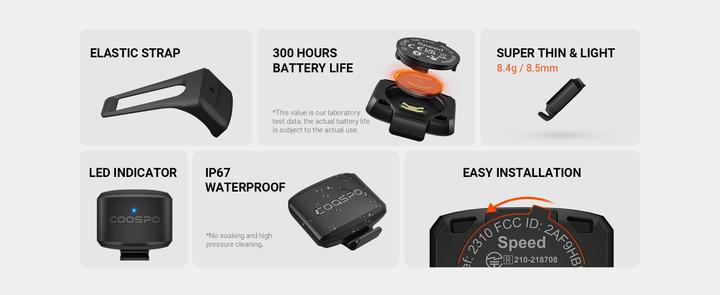 Produktbild Coospo Speed Sensor (Bluetooth 5.0 & ANT+)
