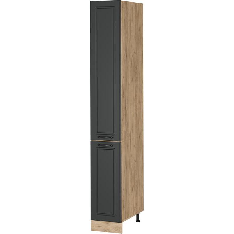 Vicco, Regal, Apothekerschrank R-Line, Anthrazit Landhaus/Goldkraft Eiche, 30 cm