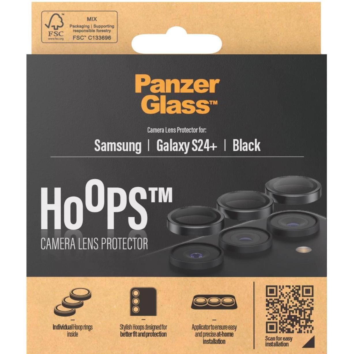 Thumbnail - PanzerGlass Hoops Camera Lens Protector (1 Stück, Samsung Galaxy S24+), Smartphone Schutzfolie, Transparent