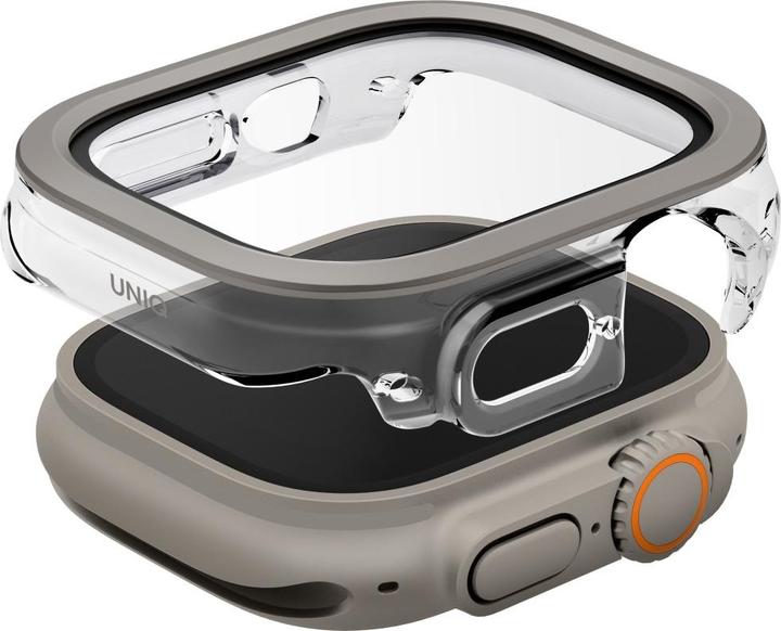 Actual product image Uniq Voute case with tempered glass for Apple Watch Ultra 49 mm - silver