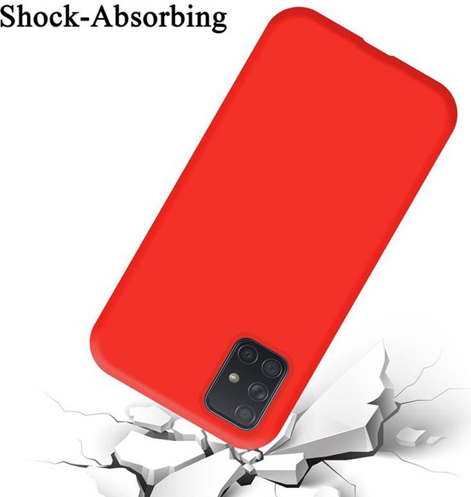 Actual product image Cadorabo TPU Liquid Silicone Case Cover (Samsung Galaxy A71)
