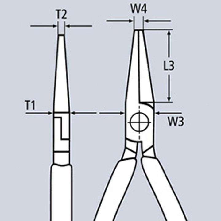 Actual product image Knipex Snipe Nose Side Cutting Pliers (200 mm)