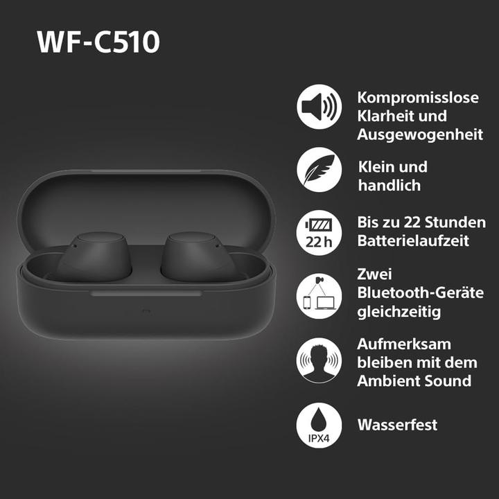 Actual product image Sony WF-C510 (No noise cancelling, 11 h, Wireless)