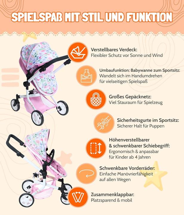 Productafbeelding Bayer Chic 2000 MIKA" combinatie poppenwagen