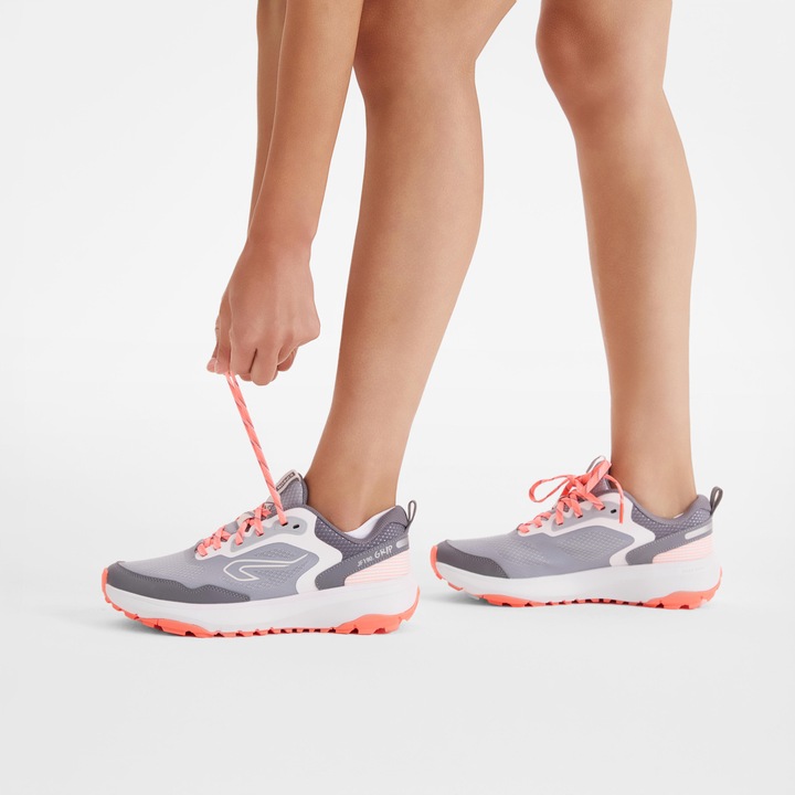 Actual product image Kalenji Trailrunningschuhe Damen - JogFlow 190 Grip dunkelgrau/pink (39)