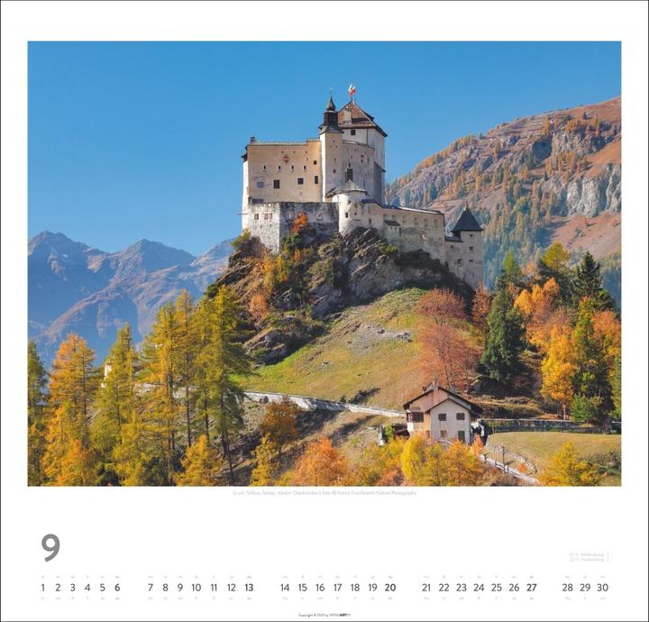 Produktbild Schweiz Kalender 2026 - Schönste Landschaften und Ansichten (48 x 46 cm, Harter Einband, Deutsch)
