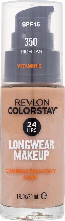 Actual product image Revlon ColorStay Pump Bottle Liquid 350 Rich Tan (350 Rich Tan)